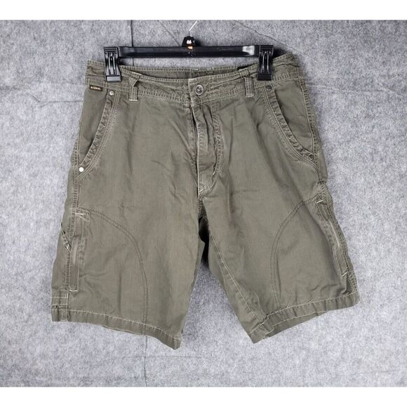Kuhl Cargo Shorts Men's 30 Vintage Patina Hiking 11" Inseam Zip Pocket - Picture 1 of 7